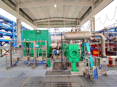 天辰公司華誼氣體島項目首臺壓縮機機組試車成功，氣體壓縮機械制造邁入新階段